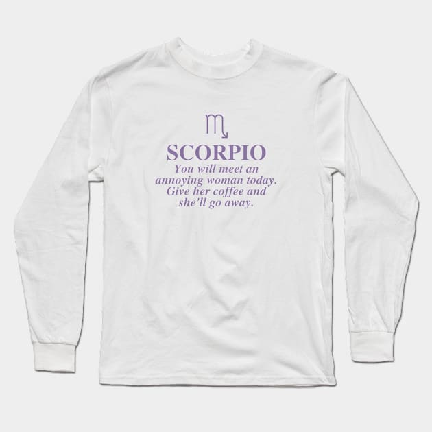 Scorpio Long Sleeve T-Shirt by ryanmcintire1232